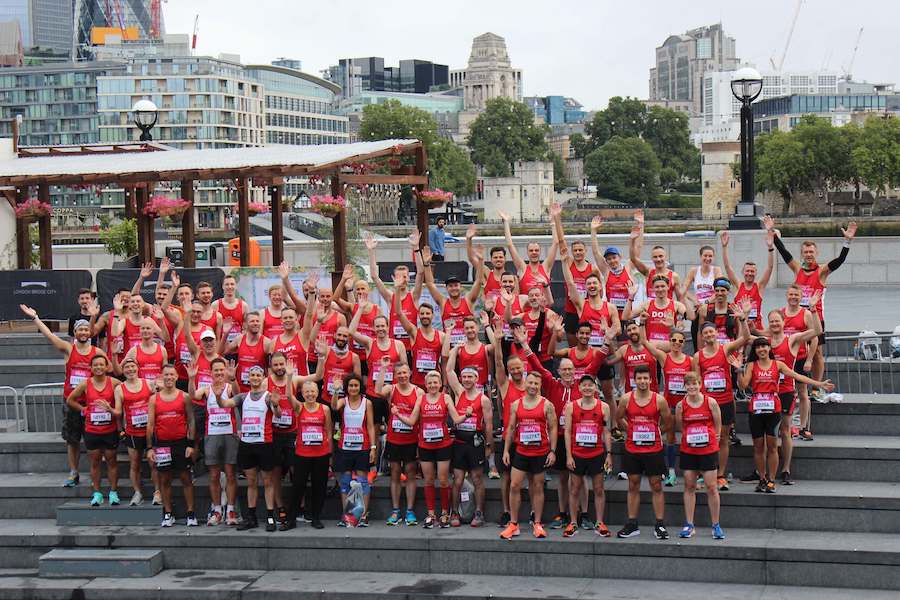 Group of London Frontrunners at the big half event