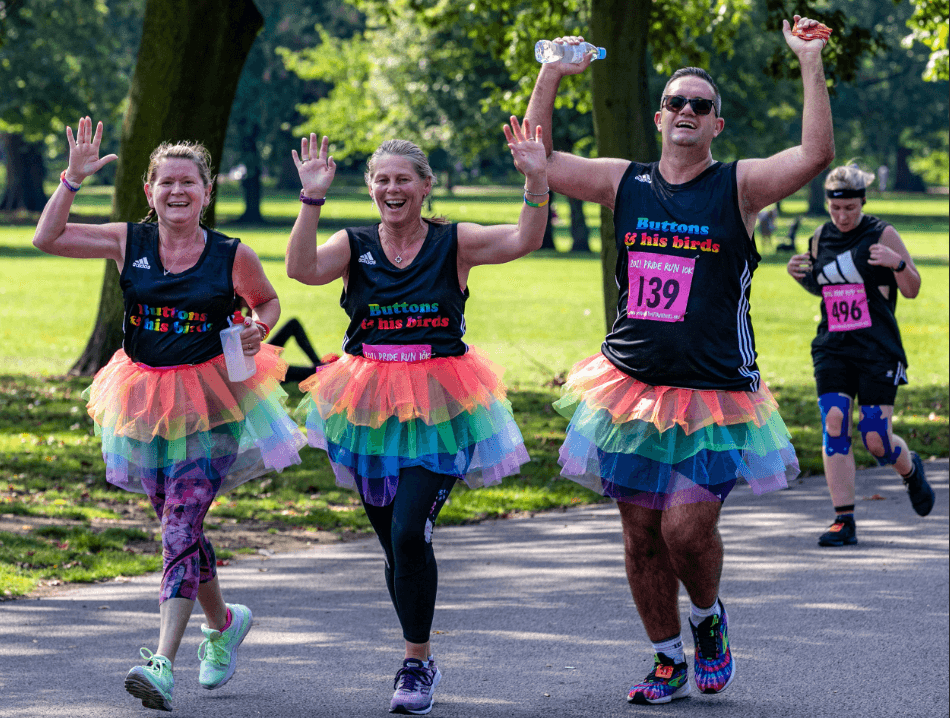 Runners at the Pride 10k